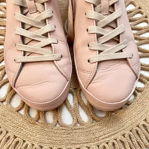Rag and Bone  RB1 Light Pink Low Leather Sneakers Unisex Size EU 37 - Image 5