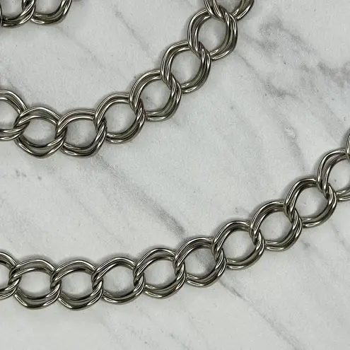 Vintage Roma Coin Charm Silver Chain Belt One Size (OS) Roman Statement ✨