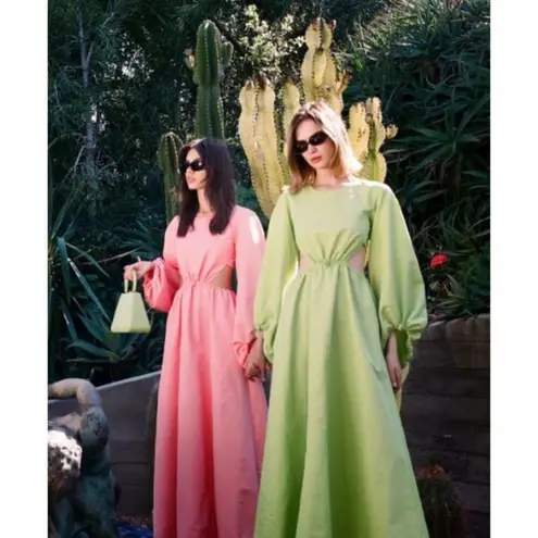 STAUD ππ Kenny Bag Pistachio Crocodile Embossed