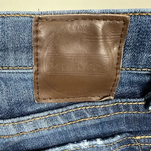 Driftwood Jeans Womens 29 Embroidered Flower Distressed Blue Denim Skinny