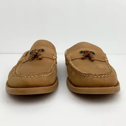 L.L.Bean  Tan Leather Slip-on Loafers Size 9M