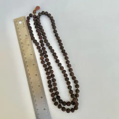 Vintage Rudraksha mala Brown