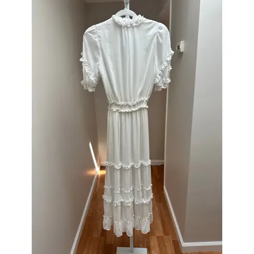 Generation Love Fleur Satin Midi Dress in White size XS