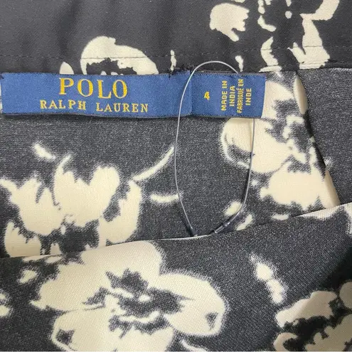 Polo Ralph Lauren Floral Black and Cream ruffle skirt size 4, Spring, Summer