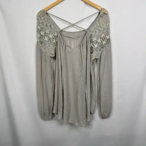 A'reve Lace Inset Tie Back Hi