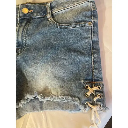 Route 66 Denim Shorts 16(juniors) w/criss cross ties at sides