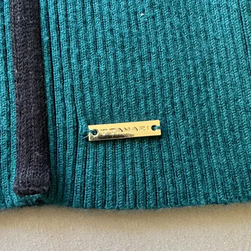 Elie Tahari Tahari Mockneck Ribbed Sweater