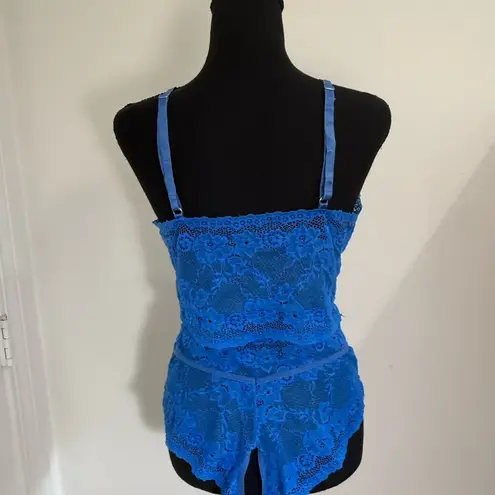 Blue Chemise with Adjustable Straps and Ruched Design Size XL