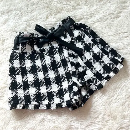 Venus Houndstooth mini skirt skort shorts