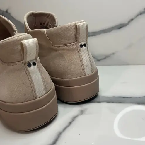 Ryka Wmns Taupe Faux Suede Lyrical Wedge Bootie Sneakers Sz 12W Comfort Side Zip