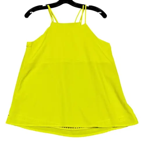 Sweet Wanderer Neon Yellow Strappy Tank Top Size Small