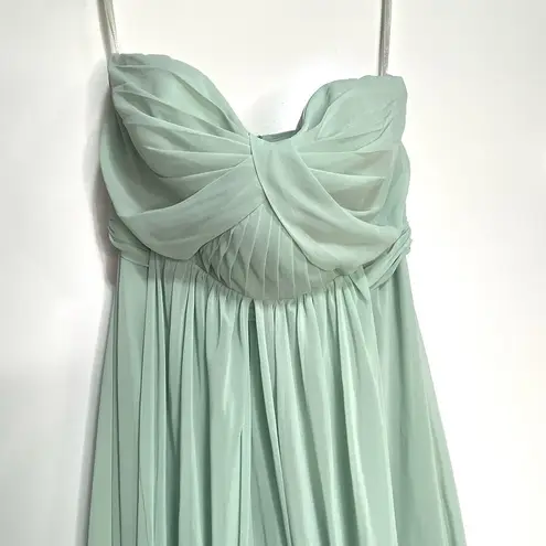 Birdy Grey Chicky Convertible Chiffon Maxi Bridesmaid Dress in Sage Green M