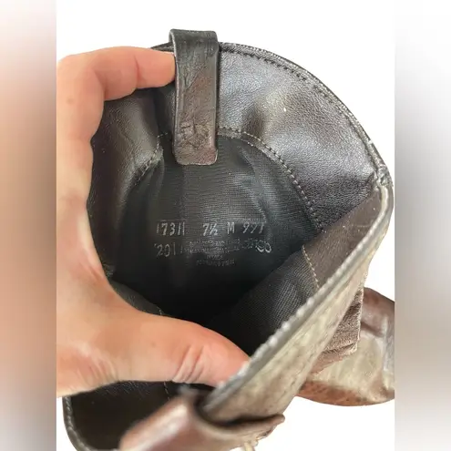 Dingo Women's Size 7.5 Brown Leather Cowboy Boots Slouchy Western