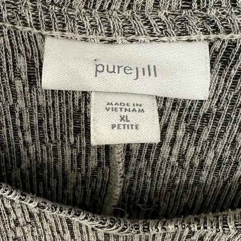 Pure Jill Linen Blend Tunic Sweater XL Petite Marled Knit—Send Offer! Gray Size undefined