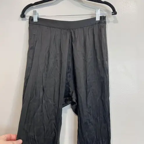 Steven Alan Women's Work Pants Trousers Side Zip Pockets Viscose Black Size 0 XS