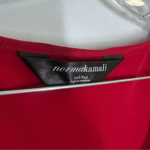 Norma Kamali NEW Sz XXL Sweetheart Neck Wrap Dress Red