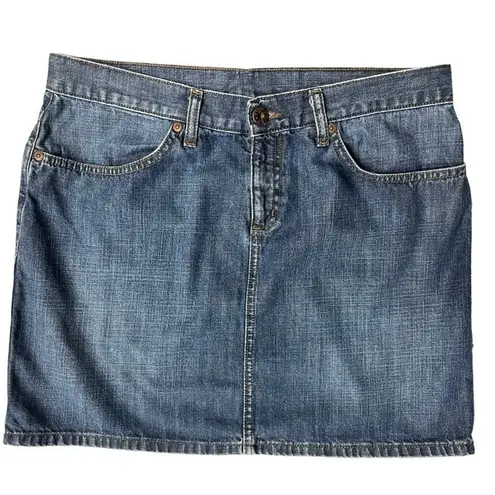 Mavi Christy Classic Denim Jeans Mini Skirt Size L Retro Y2K Medium Wash Blue Size L