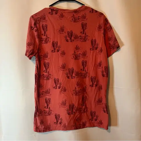 Goodfellow & Co Red Cactus Pattern Tee