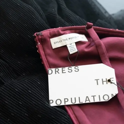 Dress the Population . Kady Sequin Tulle Dress.