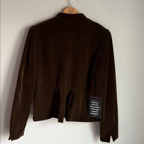 NEW Tuckernuck Pomander Place Olive Bark Velvet Whitney Jacket XXL Green