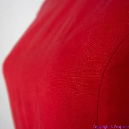 Chadwick's red short sleeve linen blend sheath dress, size 4