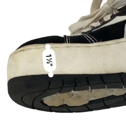 90’s COASTERS Platform skater sneakers Grunge Skater Size 5.5 Y2K Black