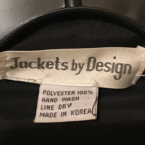 Jackets by Design Oversized Bumper Jacket Black Size M