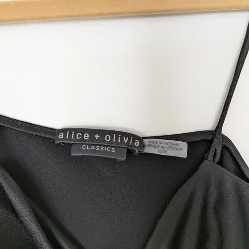 Alice + Olivia  Harmon Drapey Slip Tank Sz M
