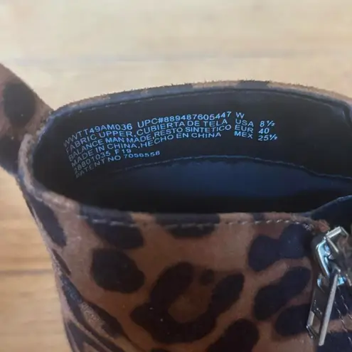 Y2K Cheetah Print Wedged Platform Sneakers with zipper detail Brown Size 8.5