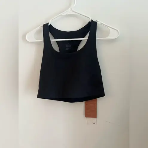 Girlfriend Collective Black Racerback Sports Bra Crop Top Size S & M NWT