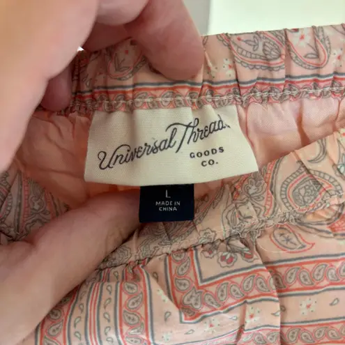 Universal Threads Universal Thread NWT Women's Pink Paisley Bandana Skirt Size L