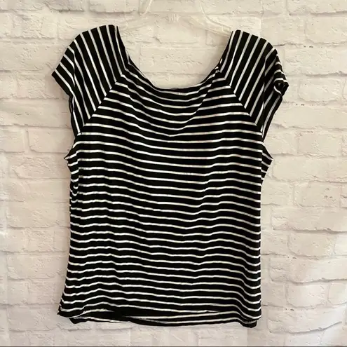 Boutique Striped Knot Front Top