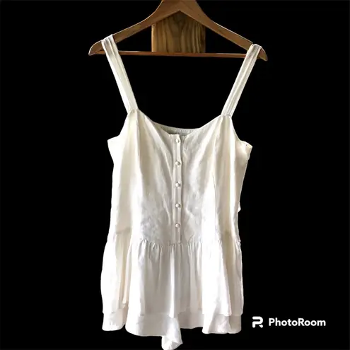 MINKPINK  Urban Outfitters Rozelle Button-Front Romper. Size Medium.