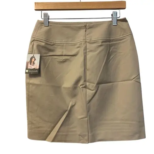 Valerie Bertinelli Women's A-Line Short Skirt Size 2 Beige NWT dead stock