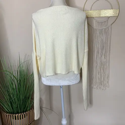 morrisday the label • ribbed cropped long sleeve sweater Size M