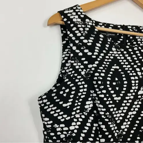 Mario Serrani Italy Sleeveless Printed Sheath Dress Size 12