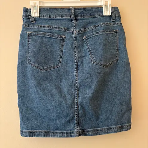 Riders By Lee Lee Riders Midrise Blue Denim Jean Skirt Women’s Size 10 (Approx)
