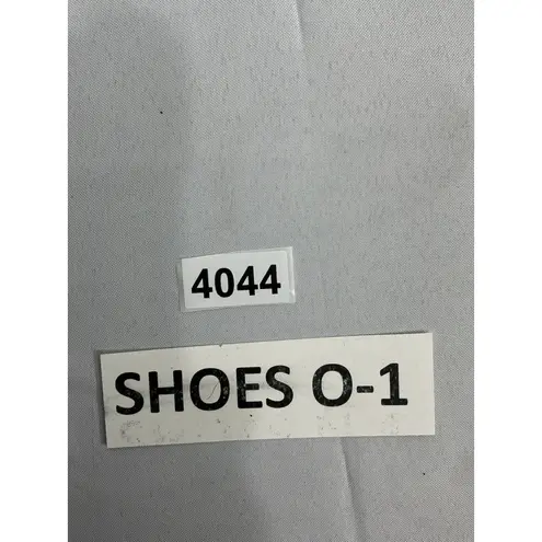 Womans Casual Sneakers 6.5 Blue White Stripe Lace Up Espadrille