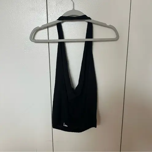 Free People UO Knit Black Halter Top