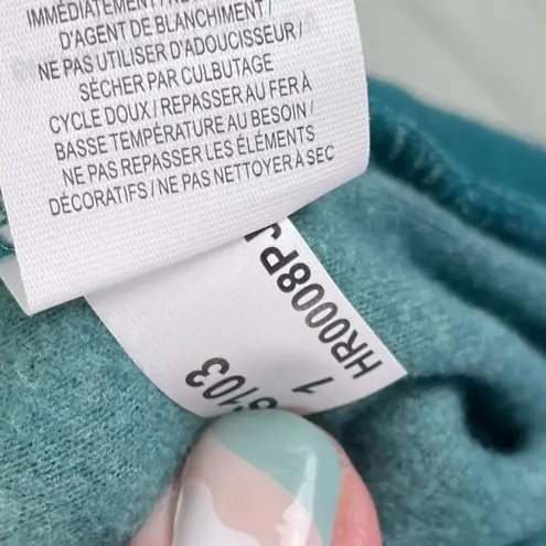 Gaiam NEW Asana Jogger Pants Women's Size Small Deep Teal Green Cozy Loungewear