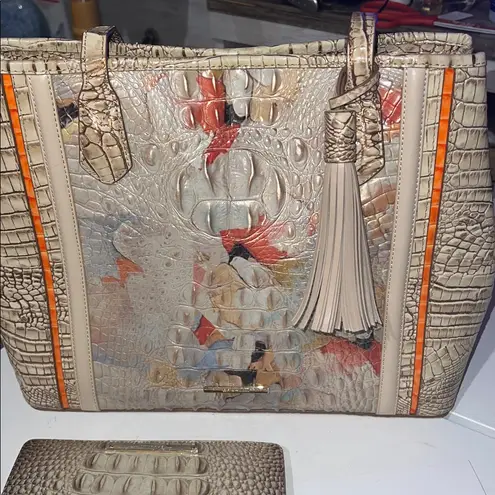 Brahmin Medium Julian Rosella Tote in Oasis with Wallet