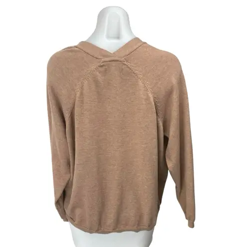 Only Women Onlanna Brown Tan Knit Long Sleeve Open Cardigan Sweater Top Size XS