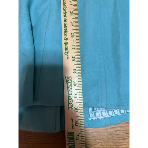 Retro Mod Quiet Luxury Classic Anthropologie Tulle Wool Peacoat Tiffany Blue S