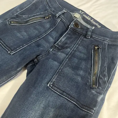 New York And Company Dark Wash Ankle Leggings Sz 0