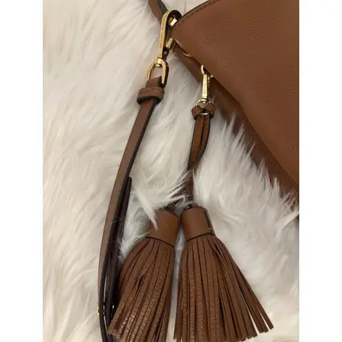 Michael Kors  Kip Large Leather Bucket Bag Brown Excellent Condition