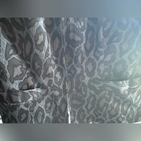 Boston Proper Leopard Animal Print Blazer Jacket