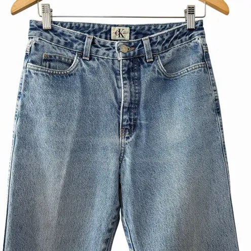 Calvin Klein Jeans VTG 90s Womens 26 Mom Straight Leg High Rise USA 100% Cotton