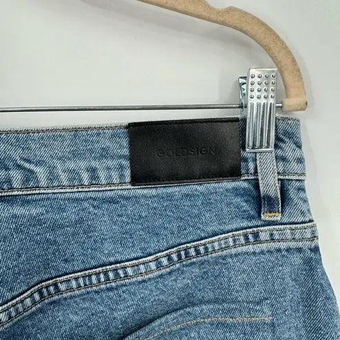 Goldsign Women 29 Straight Leg Medium Wash Denim Hugh Waist Boho Western Jeans