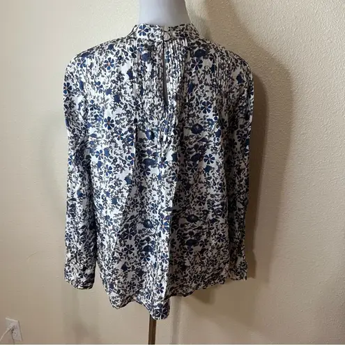 Apiece Apart Sez Pintuck Blouse floral long sleeve peasant silk blouse 12