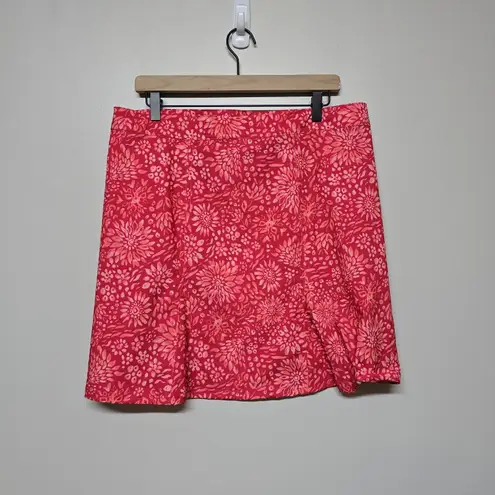 Ripskirt Dahlia Teaberry Wrap Cover Up Skirt Side Pockets EUC Sz L Beach Resort Pink Size L